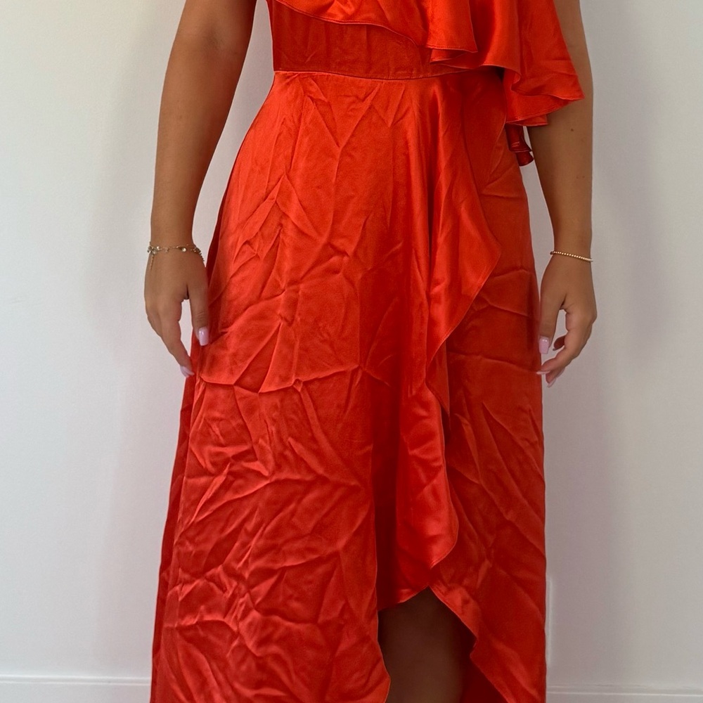 Alexis Vibrant Red One-Shoulder Dress